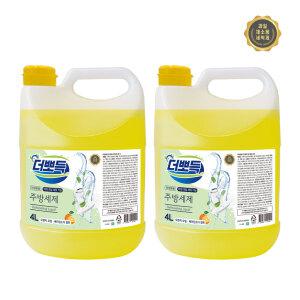 더뽀득 대용량 주방세제 4L x 2ea
