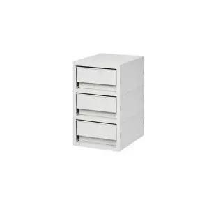 SYSMAX 뉴트로 소품함 소형 3단 145x185x240mm  WC0F6E7