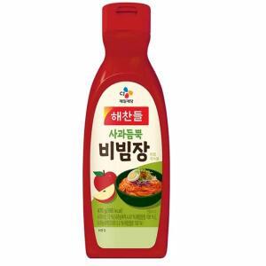 해찬들 사과듬뿍 비빔장 새콤달콤 황금비율 횟집 맛집 초장 290g 비빔면 양념