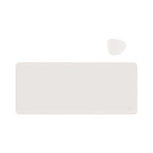지클릭커 가죽 장패드 데스크 매트 with 티코스터 (밀크 화이트)