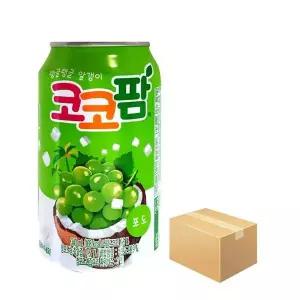 [셀러허브]해태 코코팜 포도 340ml x 24캔 1박스 음료수 과일 (S11885933)