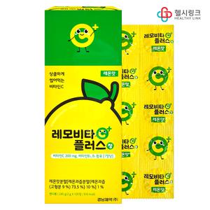 경남제약 상큼하게 씹어먹는 비타민C 레모비타플러스정 120정 딸기맛/레몬맛/복숭아맛 3종택1