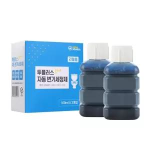 특허받은 투플러스 자동 변기세정제 리필용 2개입