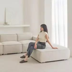 [아트박스]/플랜데코 시아르 이지클린 직조 아쿠아텍스 패브릭 모듈 스툴