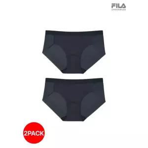 [하프클럽/휠라 언더웨어]휠라 아웃핏 시즈널 차콜그레이 여성 드로즈 2매입 (FI4DRF6454F_CGY)