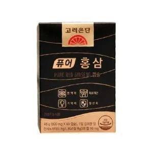 고려은단 퓨어 홍삼 1개월분 60캡슐 x 1개