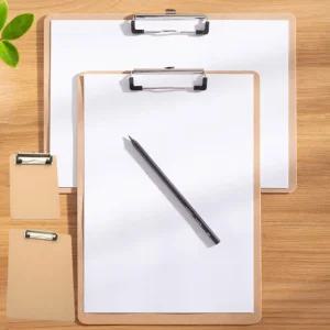 서류판 메뉴판 결재판 A4 B5 B6 세로 가로 우드 문서 고정 클립보드