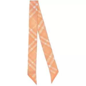 BURBERRY  Skinny Checkered Silk Scarf (8083299) (스키니 체크 실크 스카프)