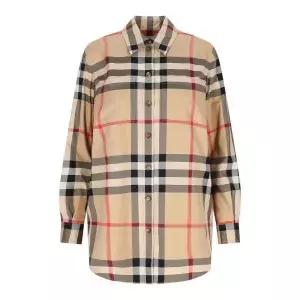 BURBERRY  checkered cotton shirt (8071338) (체크 코튼 셔츠)