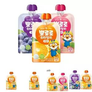 (120ml 3종 세트 30개) 뽀로로 워터젤리/과일/음료/과즙/어린이/단체/키즈/음료수/얼려먹는/젤리/간식/학생
