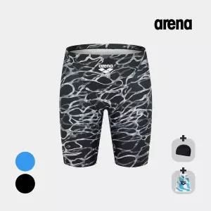 아레나 실내 남성수영복 스필링 4부 A5BM1MD18 BLU BLK