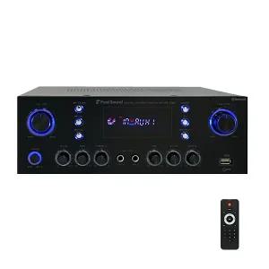 300W 디지털 스테레오 오디앰프 개별볼륨 방송 매장용 USB 블루투스 FM 에코 FS-350