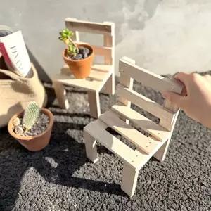 [문구티쳐] 토단 원목 미니 의자 받침 만들기 1인세트 DIY 오동나무 원목부품조립 기초목공체험 가구제작 인테리어소품