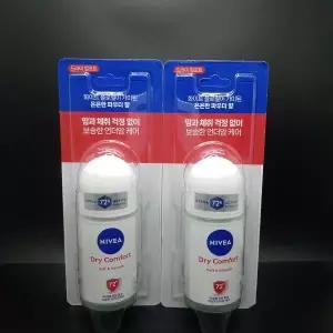 니베아 드라이 콤포트 롤온 파우더향 50ml, 2개