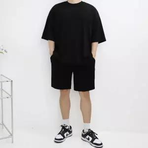 [하프클럽/] 남자 짐웨어 헬스 운동복 커플 스판 트레이닝 세트