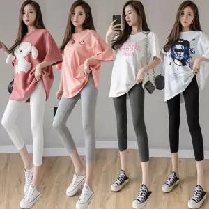 스타일하우스)쿨팬츠 아이스바지 7부레깅스 쿨스판 요가복 아이스 여름