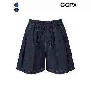 [GGPX]핀턱 데님 4부 팬츠 (GQ4PT021F)