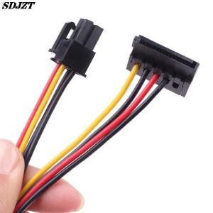 4핀-2 포트 HDD SSD SATA 전원 소켓 케이블 커넥터, HP 6000 컴퓨터 메인 보드 ATX PSU