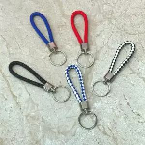 가죽 꼬임 끈 키홀더 부자재 가방 장식 열쇠고리 선물 빽꾸 차키 답례품 DIY 홀더