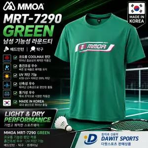 MMOA 모아 남성 라운드티 MRT-7290 그린 배드민턴 탁구 라운드티/코오롱 원단/흡건조성 우수