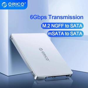 ORICO M.2 NGFF-SATA3.0 어댑터 케이스 금속 하드 드라이브 2242 m2 SSD용 2.5 내장