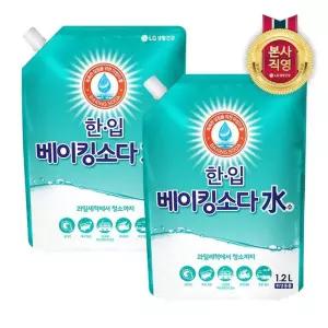 한입 베이킹소다수 리필 1.2L x 2개