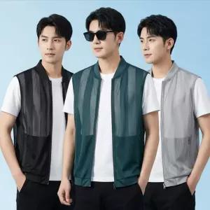 남성 여름 망사조끼 쿨 등산 메쉬 다용도 주머니 작업복쉬 아이스 경량쉬 낚시 캠핑쉬 베스트
