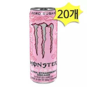 몬스터 에너지 울트라 스트로베리 드림즈 355ml x 20개 에너지드링크 탄산음료