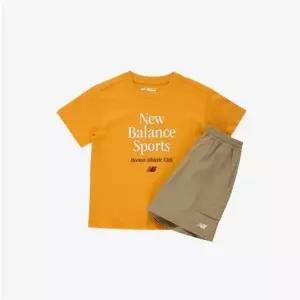 [셀러허브]뉴발란스키즈 EXCLUSIVE_싱글 우븐 스트레치 반팔 세트 NK9YGB204U_(30)Yellow (S50396358)