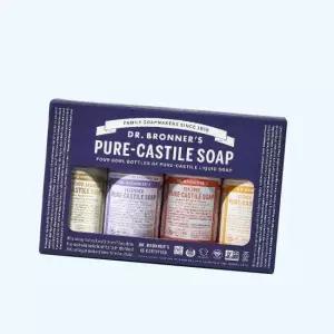 닥터브로너스 닥터 브로너스 스타터 키트 선물세트 베스트 향 퓨어 캐스틸 솝 60ml x4개+기프트박스 491617