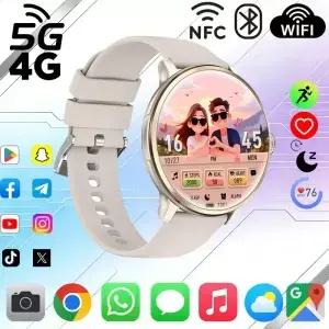4G/5G 스마트 워치 1.65인치 480*480 AMOLED 850mAh 배터리 200W 카메라 WIFI 구글 앱 GPS 블루투스