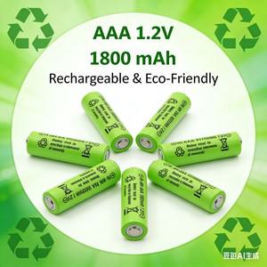 AAA 고품질  니켈 수소 배터리, 충전식 1.2V 1800mAh 신제품