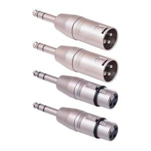 1/4 TO XLR 어댑터 4팩 1/4