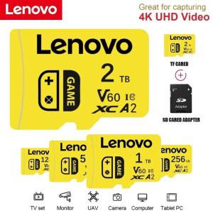 Lenovo SD 메모리 카드 2TB 1TB 클래스 10 고속 마이크로 TF 카드 1TB 512GB Nintendo Switch PC 스마트 폰 SD 카드 128GB 256GB