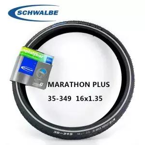 Schwalbe 마라톤 플러스 자전거 타이어 펑크 방지 강화 블랙 반사 사이클링 부품 35-349 스틸 와이어