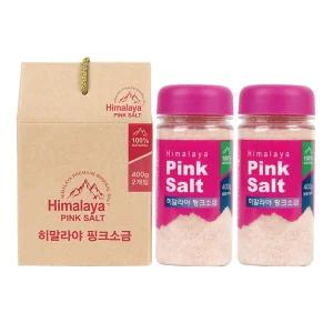 천일염 MUSO 핑크소금 선물세트 2개입 (고운) 400g