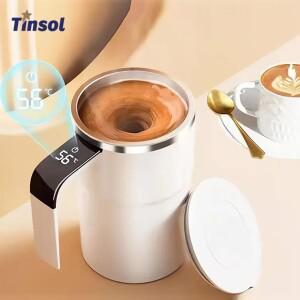 TINSOL 신형 자동 교반 커피 메이커 스마트 전기 푸어오버 휴대용 단백질 파우더 믹서 USB