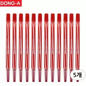 동아 샤프식 색연필 빨강 1타(12자루) 5세트 색칠용/학습용 돌려쓰는 색연필