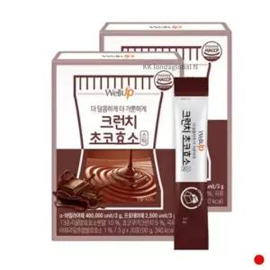 [하프클럽/기타]로엘 웰업 효소 크런치 초코 발효 소화 스틱 2개월분