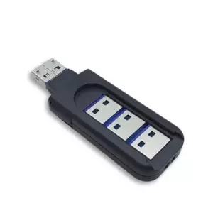USB포트락 USB 포트 잠금장치 A타입 커넥터 포함 파랑 4개 1세트