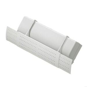 J6PE 플라스틱 16.5x52cm 조정 가능한 에어컨 컨디셔닝 윈드 쉴드 배플 바람 디플렉터 에어 플로우 매일 플라스틱 질감