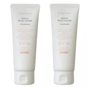 1+1 에스네이처 아쿠아 라이스 약산성 폼클렌징 160ml(대용량) 저자극폼 순한클렌징