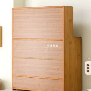 수납장 그릇장 원목 찻잔 내추럴 선반 55cm 레트로 컬러 찬장 찻장 칸막이