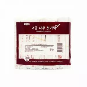 천연 자연목 위생적잉ㄴ 일회용 고급 나무 젓가락