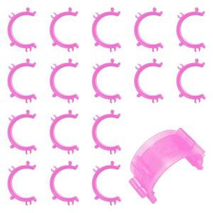 50 PCS 재봉 보빈 클립 실 및 정리함 홀더 액세서리 공예 자수용 플라스틱 클램프 스풀 핑크 LXLVOEG