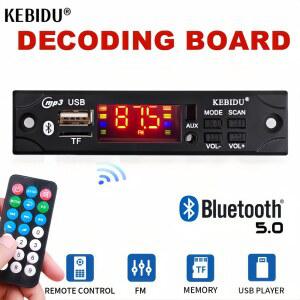 블루투스 5.0 MP3 디코더 보드, 무선 MP3 음악 플레이어, 핸즈프리 스피커, DIY DC 9V, 12V, USB TF 라디오, AUX 모듈, 자동차 키트