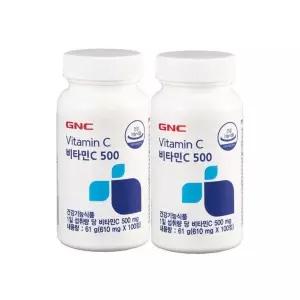(GNC) 비타민C 500 2개 (610mg x 100정 x 2개)