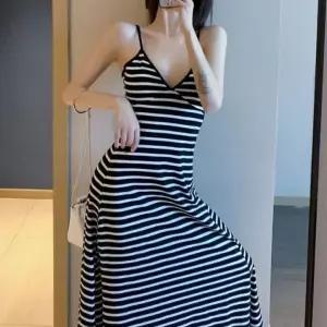[오르토]여름 끈 나시 레이어드 롱원피스 편한 캐주얼 루즈핏 휴양지