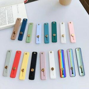 아이폰에 대 한 유니버설 손목 밴드 전화 홀더 삼성 Xiaomi 손가락 그립 휴대 스탠드 푸시 다시 Sticked 소켓 브래킷