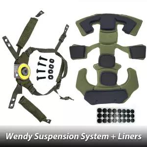 바이크 오토바이 반모헬맷 Wendy 서스펜션 시스템 헬멧 폼 패드가 끈 FAST MICH 야외 사냥 Airsoft 액세서